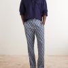 Alfred Straight-Leg Printed Lyocell-Satin Trousers - OU
