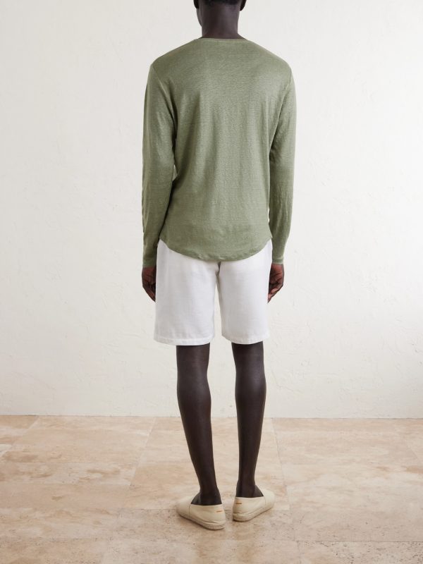 OB-T Linen-Jersey T-Shirt - BK