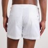 Setter Straight-Leg Short-Length Striped Swim Shorts - BK