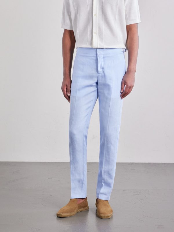 Griffon Straight-Leg Linen Trousers - FR Griffon Straight-Leg Linen Trousers - FR