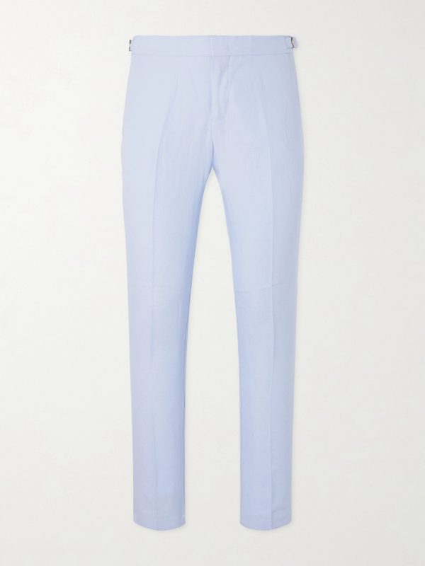 Griffon Straight-Leg Linen Trousers Griffon Straight-Leg Linen Trousers