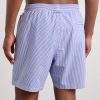 Mastiff II Straight-Leg Mid-Length Striped Seersucker Swim Shorts - BK Mastiff II Straight-Leg Mid-Length Striped Seersucker Swim Shorts - BK