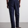 Sonoran Velo Straight-Leg Striped Cotton Drawstring Trousers - BK Sonoran Velo Straight-Leg Striped Cotton Drawstring Trousers - BK
