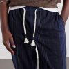 Sonoran Velo Straight-Leg Striped Cotton Drawstring Trousers - CU Sonoran Velo Straight-Leg Striped Cotton Drawstring Trousers - CU
