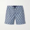Bulldog Passetto Straight-Leg Mid-Length Printed Swim Shorts Bulldog Passetto Straight-Leg Mid-Length Printed Swim Shorts