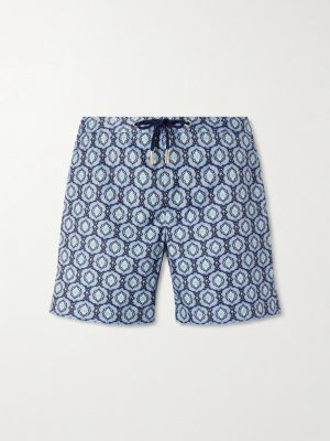 Bulldog Passetto Straight-Leg Mid-Length Printed Swim Shorts