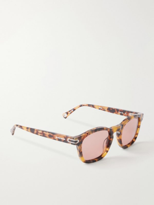The Davey Square-Frame Tortoiseshell Acetate Sunglasses - FR