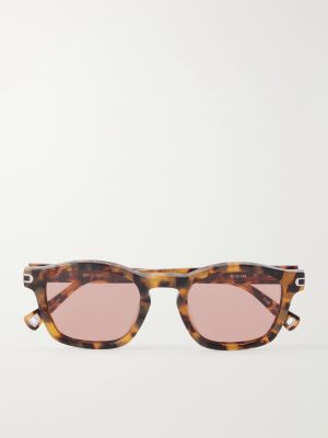 The Davey Square-Frame Tortoiseshell Acetate Sunglasses