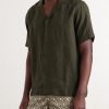 Maitan II Camp-Collar Linen Shirt - FR