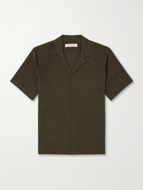 Maitan II Camp-Collar Linen Shirt