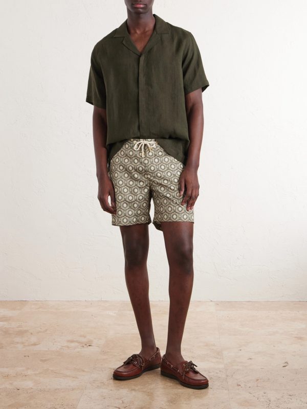 Maitan II Camp-Collar Linen Shirt - OU