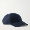 Barney Logo-Embroidered Linen-Twill Baseball Cap
