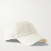 Barney Logo-Embroidered Linen Baseball Cap Barney Logo-Embroidered Linen Baseball Cap