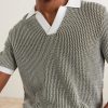 Horton Slim-Fit Crocheted Cotton Polo Shirt - CU