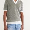 Horton Slim-Fit Crocheted Cotton Polo Shirt - FR