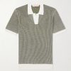 Horton Slim-Fit Crocheted Cotton Polo Shirt
