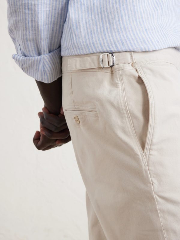 Fallon Slim-Fit Straight-Leg Organic Cotton-Blend Twill Trousers - CU