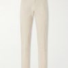 Fallon Slim-Fit Straight-Leg Organic Cotton-Blend Twill Trousers