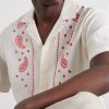 Maitan Camp-Collar Embroidered Cotton Shirt - CU Maitan Camp-Collar Embroidered Cotton Shirt - CU
