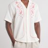 Maitan Camp-Collar Embroidered Cotton Shirt - FR Maitan Camp-Collar Embroidered Cotton Shirt - FR