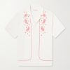 Maitan Camp-Collar Embroidered Cotton Shirt Maitan Camp-Collar Embroidered Cotton Shirt