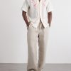 Maitan Camp-Collar Embroidered Cotton Shirt - OU Maitan Camp-Collar Embroidered Cotton Shirt - OU