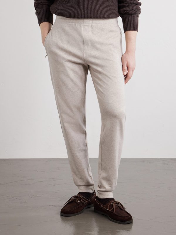 Struma Tapered Cotton-Blend Jersey Sweatpants - FR