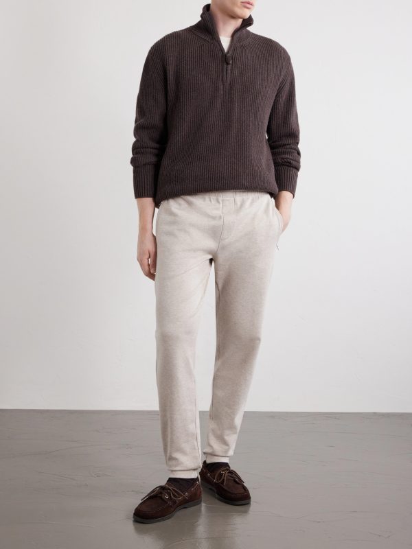 Struma Tapered Cotton-Blend Jersey Sweatpants - OU