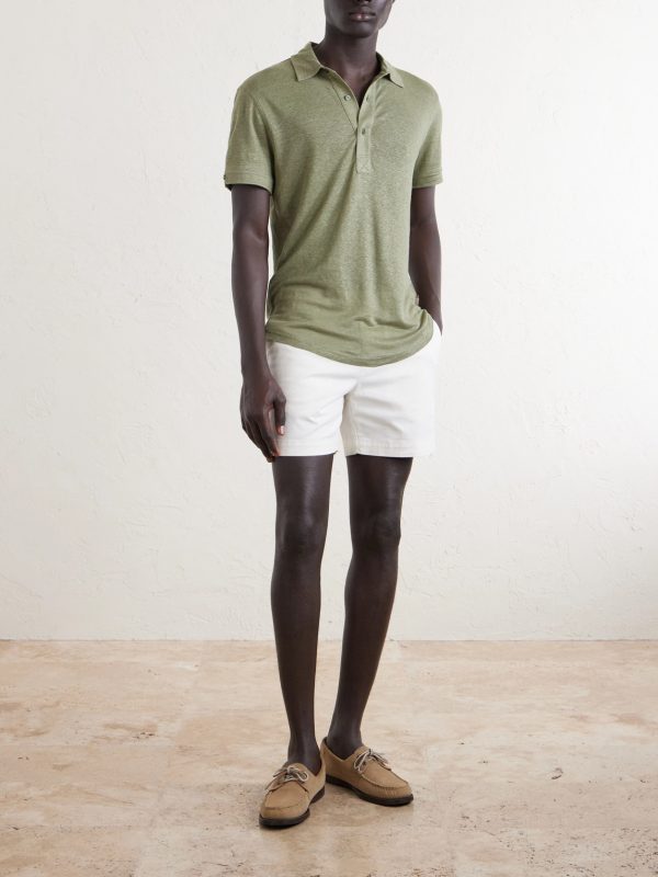 Sebastian Linen-Jersey Polo Shirt - OU Sebastian Linen-Jersey Polo Shirt - OU