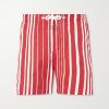 Bulldog Straight-Leg Striped Swim Shorts