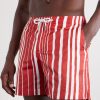 Bulldog Straight-Leg Striped Swim Shorts - OU