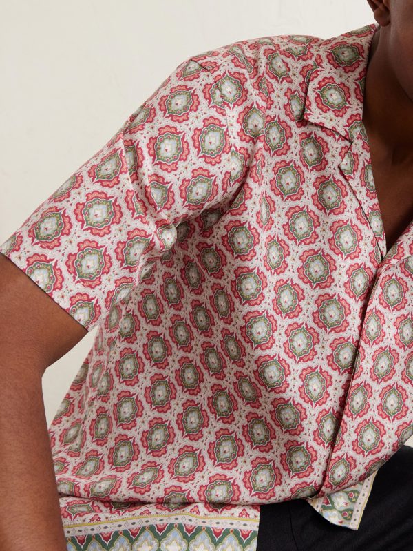 Maitan Passetto Camp-Collar Printed Lyocell Shirt - CU Maitan Passetto Camp-Collar Printed Lyocell Shirt - CU