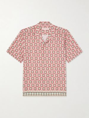 Maitan Passetto Camp-Collar Printed Lyocell Shirt