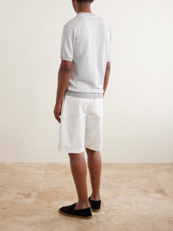 Horton Cotton and Wool-Blend Polo Shirt - BK Horton Cotton and Wool-Blend Polo Shirt - BK