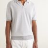 Horton Cotton and Wool-Blend Polo Shirt - FR Horton Cotton and Wool-Blend Polo Shirt - FR