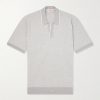 Horton Cotton and Wool-Blend Polo Shirt Horton Cotton and Wool-Blend Polo Shirt