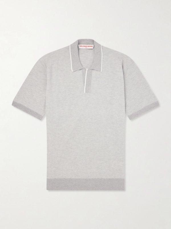 Horton Cotton and Wool-Blend Polo Shirt Horton Cotton and Wool-Blend Polo Shirt