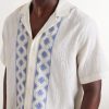 Maitan Camp-Collar Embroidered Cotton Shirt - CU Maitan Camp-Collar Embroidered Cotton Shirt - CU
