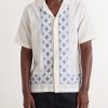 Maitan Camp-Collar Embroidered Cotton Shirt - FR Maitan Camp-Collar Embroidered Cotton Shirt - FR