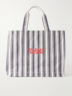 Beach Bound Striped Cotton Tote Bag Beach Bound Striped Cotton Tote Bag