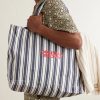Beach Bound Striped Cotton Tote Bag - OU Beach Bound Striped Cotton Tote Bag - OU