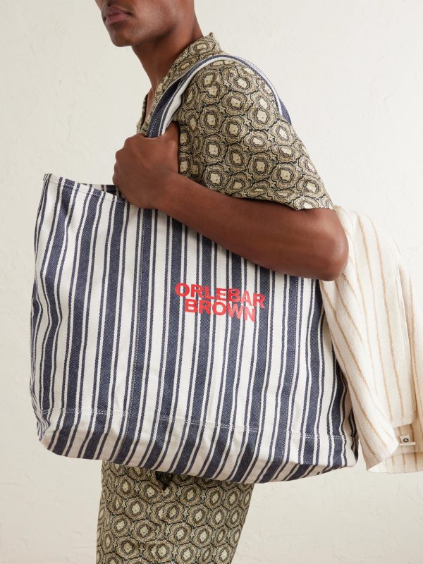 Beach Bound Striped Cotton Tote Bag - OU Beach Bound Striped Cotton Tote Bag - OU