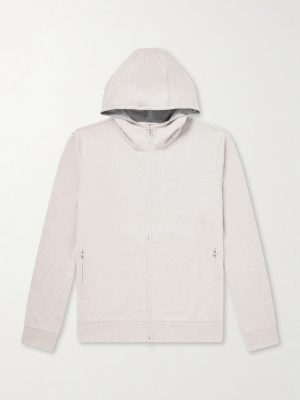 Cotton-Blend Zip-Up Hoodie