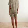 Maitan Passetto Camp-Collar Printed Lyocell Shirt - BK