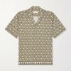 Maitan Passetto Camp-Collar Printed Lyocell Shirt