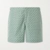 Bulldog Portico Straight-Leg Mid-Length Printed Swim Shorts