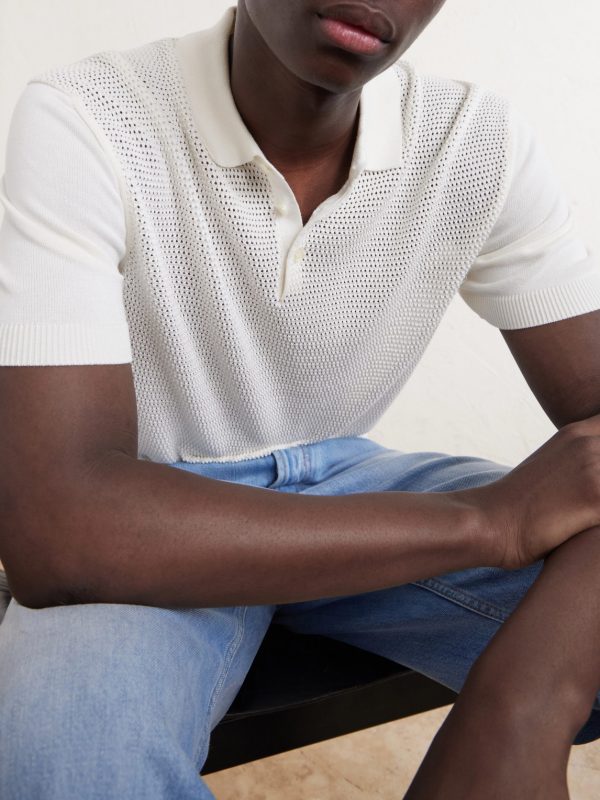 Burnham Tie Stitch II Silk and Cotton-Blend Polo Shirt - CU Burnham Tie Stitch II Silk and Cotton-Blend Polo Shirt - CU