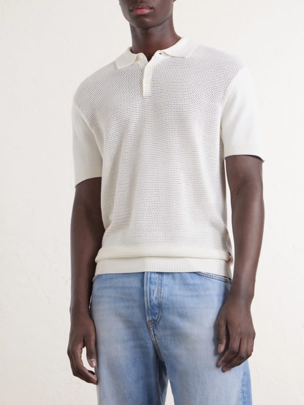 Burnham Tie Stitch II Silk and Cotton-Blend Polo Shirt - FR Burnham Tie Stitch II Silk and Cotton-Blend Polo Shirt - FR