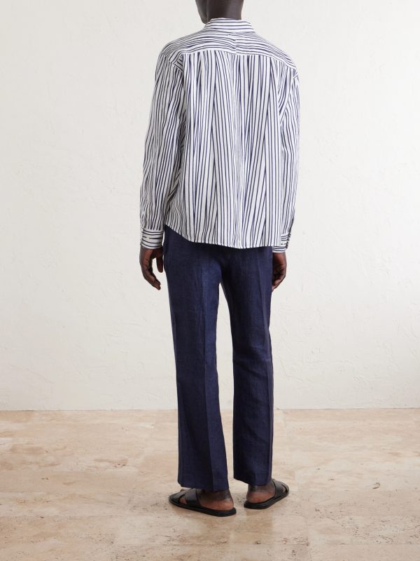 Grasmoor Striped Linen Shirt - BK