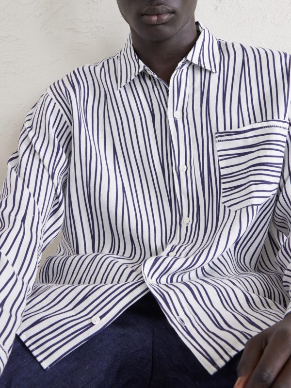 Grasmoor Striped Linen Shirt - CU